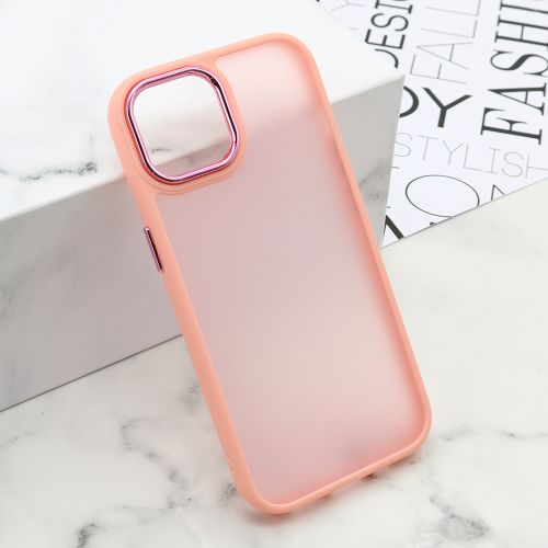 Futrola SHINING CAMERA za iPhone 15 roze (MS).