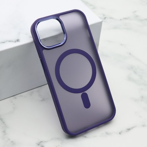 Futrola SILKY MAGSAFE za iPhone 15 ljubicasta (MS).