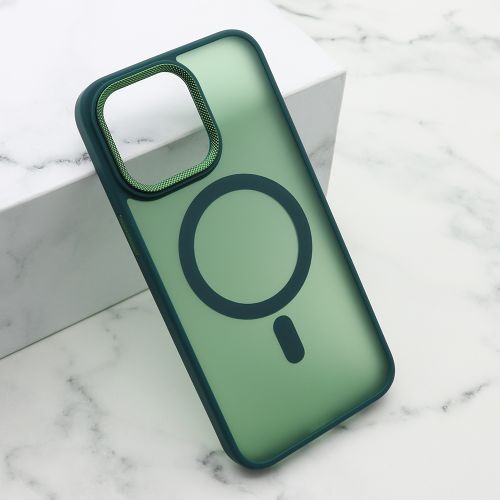 Futrola SILKY MAGSAFE II za iPhone 15 Pro Max (6.7) zelena (MS).