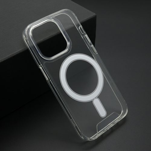 Futrola STANDARD MagSafe za iPhone 14 Pro (6.1) providna (bela) (MS).