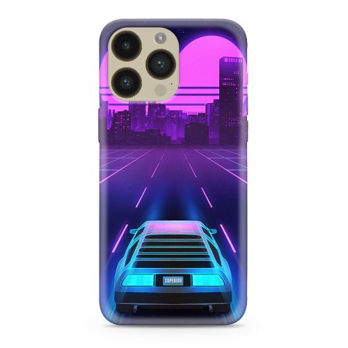 Futrola ultra tanki print providna NEON WAVE za iPhone 14 Pro Max (6.7) NW02 (MS).