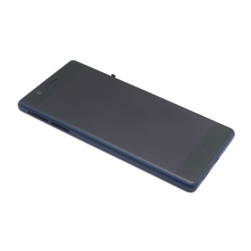 LCD Displej / ekran za Nokia 3 + touchscreen + frame blue (MS).