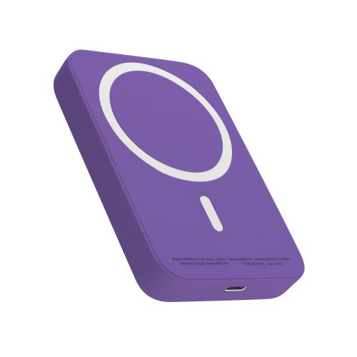 Power Bank baterija MagSafe 5000 mAh ljubicasti (MS).