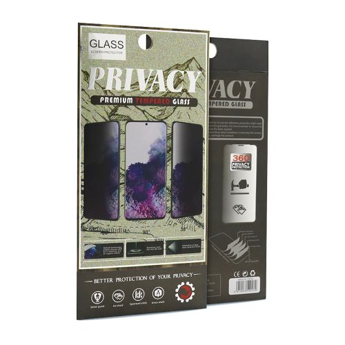 Staklena folija glass PRIVACY 2.5D full glue za Realme C35 crna (MS).