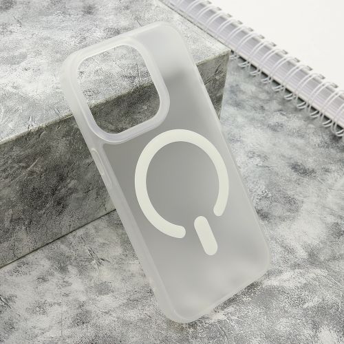 Futrola BLURRY MagSafe za iPhone 15 Pro (6.1) bela (MS).