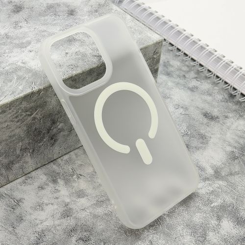 Futrola BLURRY MagSafe za iPhone 15 Pro Max (6.7) bela (MS).
