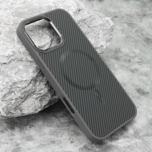Futrola CARBON MagSafe za iPhone 16 Pro Max (6.9) siva (MS).