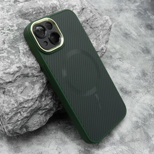 Futrola CARBON MagSafe za iPhone 14 (6.1) zelena (MS).