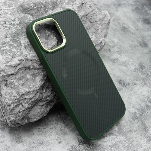 Futrola CARBON MagSafe za iPhone 12/12 Pro (6.1) zelena (MS).