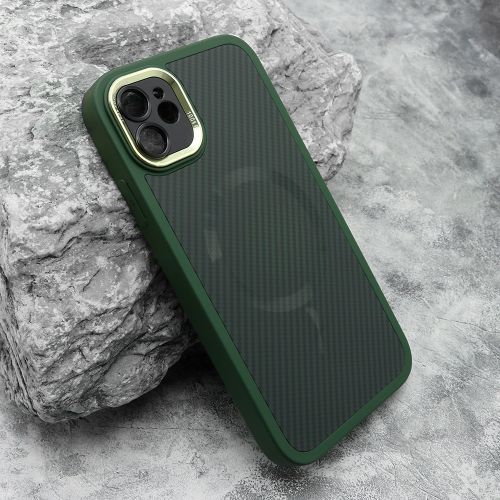 Futrola CARBON MagSafe za iPhone 11 (6.1) zelena (MS).