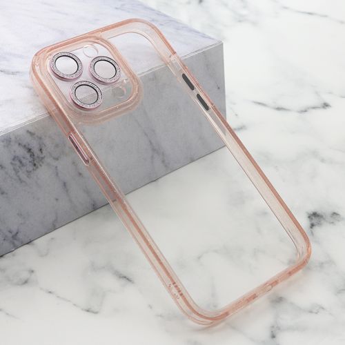 Futrola DIAMOND LENS za iPhone 15 Pro Max (6.7) roze (MS).