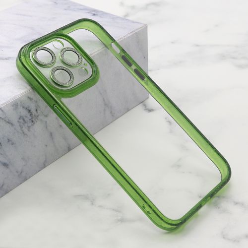 Futrola DIAMOND LENS za iPhone 14 Pro Max (6.7) zelena (MS).