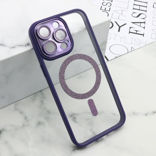 Futrola DIAMOND MagSafe za iPhone 15 Pro Max (6.7) ljubicasta (MS).