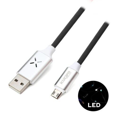 Data kabl KUCIPA K257 micro USB 1m crni.