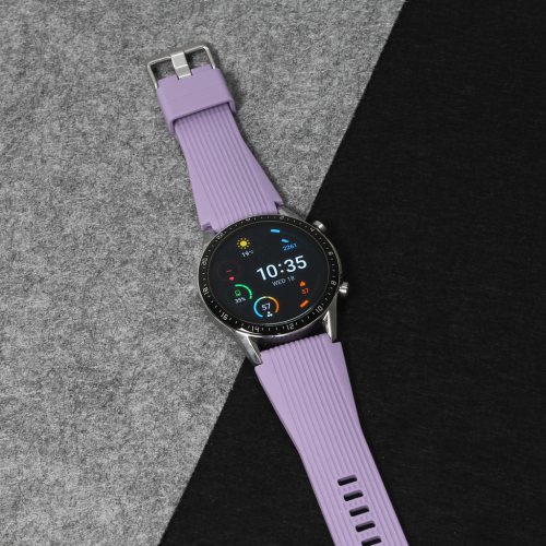 Narukvica relief za smart watch 22mm ljubicasta.