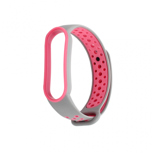 Narukvica za smart watch Xiaomi Mi Band M5/M6 siva pink.