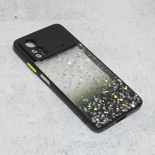 Futrola Frame Glitter za Xiaomi Poco X4 Pro 5G crna.