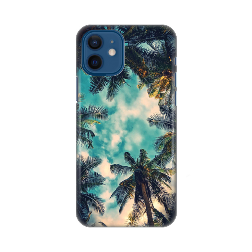 Silikonska futrola print za iPhone 12 6.1 Palm Tree.