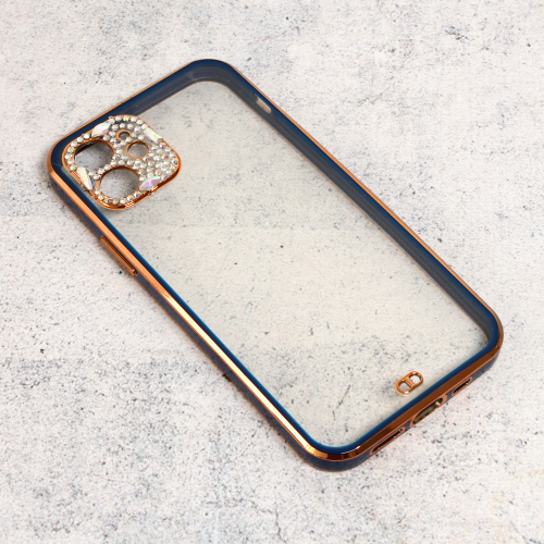 Futrola Cirkon Camera za iPhone 12 6.1 tamno plava.