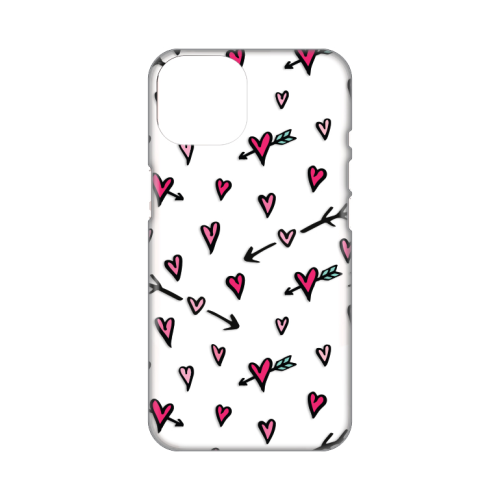 Silikonska futrola print Skin za iPhone 14 Heart Pattern.