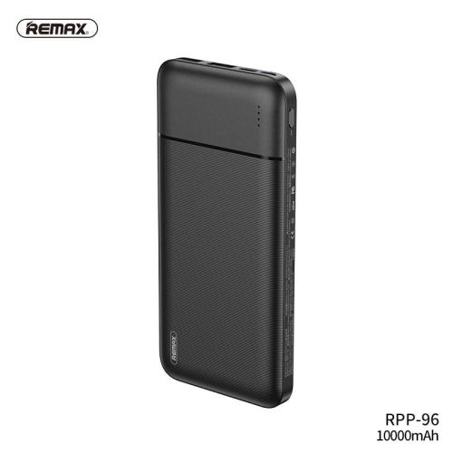 Power Bank baterija prenosiva baterija REMAX Lango RPP-96 2USB 10000mAh crna.