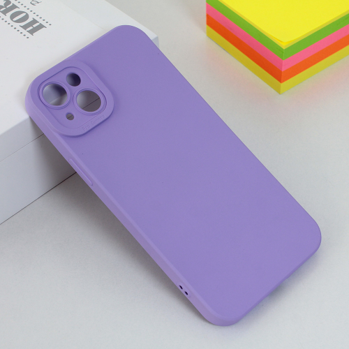 Futrola Silikon color za iPhone 14 Plus ljubicasta.