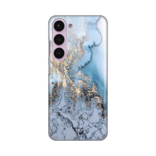 Silikonska futrola print za Samsung S916B Galaxy S23 Plus Blue Gold Marble.