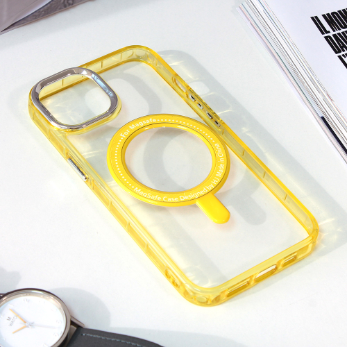 Futrola Frame Magsafe za iPhone 14 zuta.