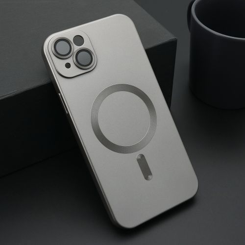 Futrola ELEGANT MAGSAFE za iPhone 15 Plus siva (MS).