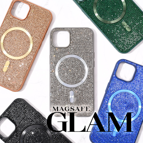 Futrola za Magsafe Glam za iPhone 13 Pro zelena.