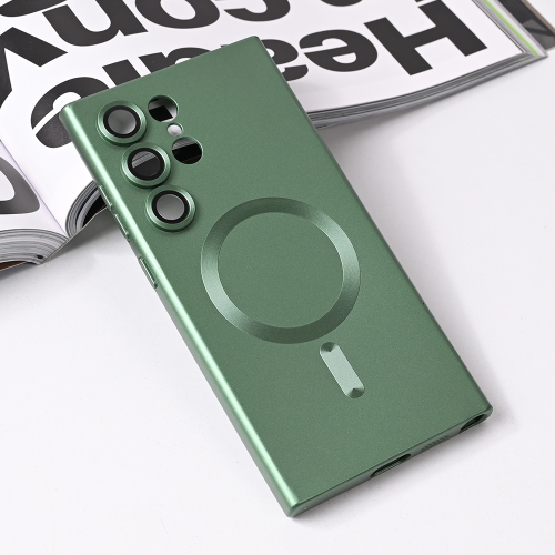 Futrola Magsafe Chrome za Samsung S928B Galaxy S24 Ultra zelena.