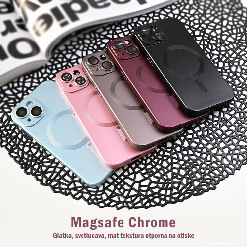 Futrola Magsafe Chrome za iPhone 13 zelena.