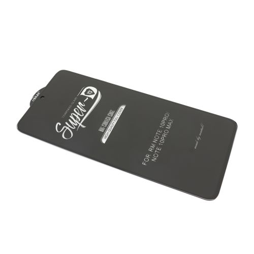 Staklena folija glass 11D za Xiaomi Redmi Note 10 Pro/Redmi Note 10 Pro Max SUPER D crna (MS).