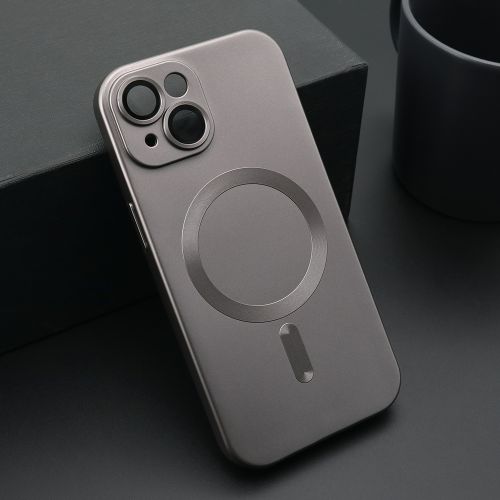Futrola ELEGANT MAGSAFE za iPhone 15 siva (MS).