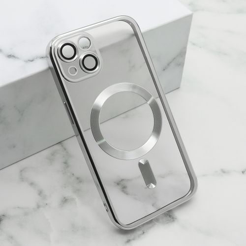 Futrola CAMERA PROTECT MagSafe za iPhone 13 (6.1) srebrna (MS).