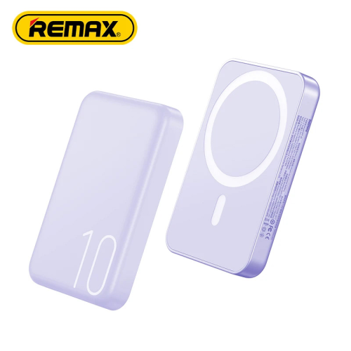 Power Bank baterija prenosiva baterija Magsafe REMAX Usion Series RPP-65 PD 20W + QC 15W Fast Charging 10000mAh ljubicasti.