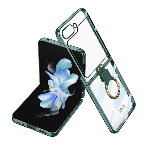 Futrola RING LINES za Samsung F731B Galaxy Z Flip 5 5G zelena (GKK case) (MS).