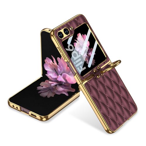 Futrola RHOMBUS za Samsung F741B Galaxy Z Flip 6 5G bordo (GKK case) (MS).