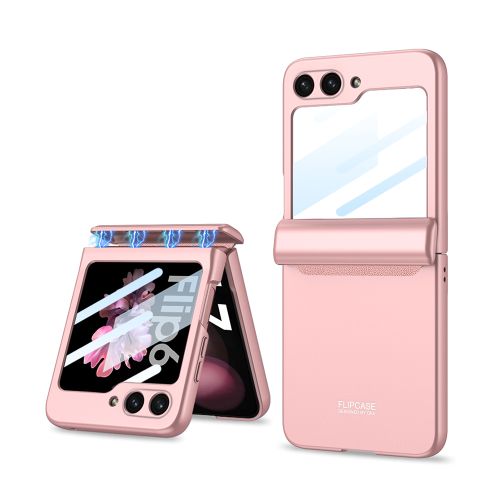 Futrola SMOOTH LINE za Samsung F741B Galaxy Z Flip 6 5G roze (GKK case) (MS).