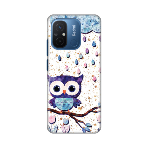 Silikonska futrola print Skin za Xiaomi Redmi 12C Owl.