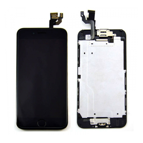 LCD Displej / ekran za Iphone 6G sa touchscreen crni OEM foxconn/staklo CHA+HOME dugme+zvucnik+prednja kamera.