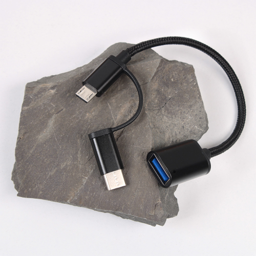 Kabl OTG type C micro USB na USB Z 3.0 JWD crni.