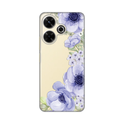 Silikonska futrola print Skin za Xiaomi Redmi 13 Blue Roses.