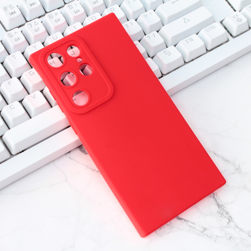 Futrola Silikon Pro Camera za Samsung S918 Galaxy S23 Ultra crvena.