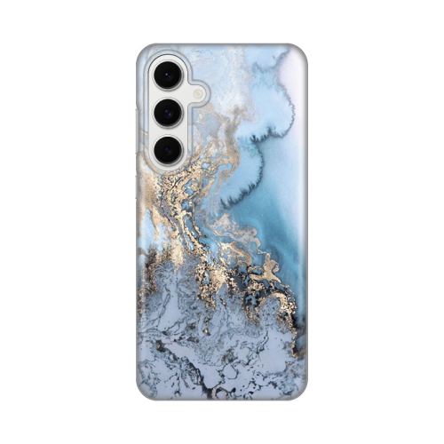 Silikonska futrola print za Samsung S721B Galaxy S24 Fe Blue Gold Marble.