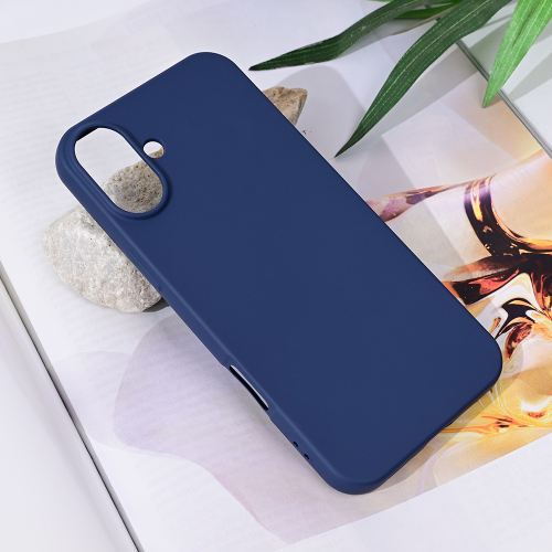 Futrola Teracell Soft Velvet za iPhone 16 Plus 6.7 tamno plava.