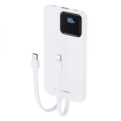 Power Bank baterija prenosiva baterija REMAX Suji Series RPP-500 20W+22.5W PD+QC 10000mAh bela.