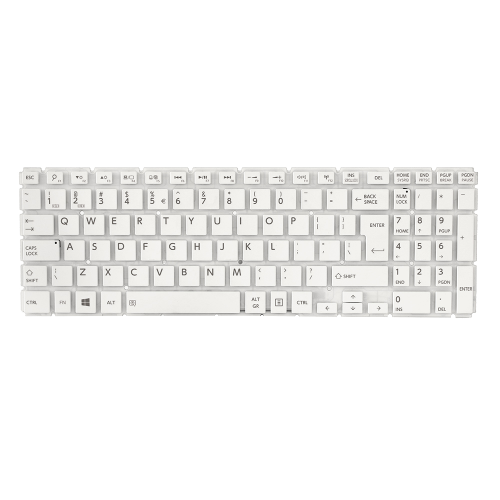 Tastatura za laptop Toshiba L50-B Veliki Enter bela.