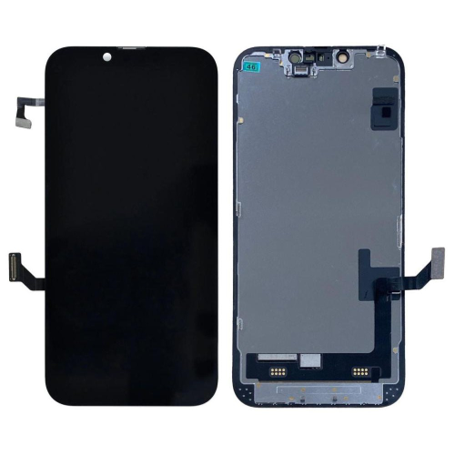 LCD Displej / ekran za iPhone 14 + touchscreen Black APLONG Soft OLED.