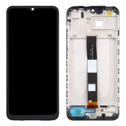LCD Displej / ekran za Xiaomi Redmi 9A/9C/9C NFC + touchscreen + frame Black Service Pack ORG/5600070C3L00.
